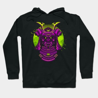 Samurai mask Purple Hoodie